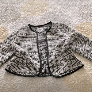 NWOT Tribal Print Reversible Brocade Blazer